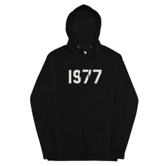 Black 1977 Essentials Hoodie