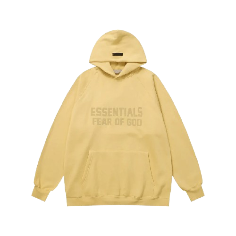 Dark yellow ESSENTIALS Fear Of God Hoodie