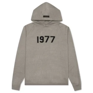 Grey 1977 Essentials Hoodie